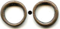 Primitive Celtic proto-coins (500 BC - 100 AD) Authentic ancient Celtic ring money (20mm), Danube region, ca.800-100 BC -