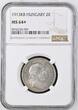 HUNGARY 2 KORONA 1913 KB Francis Joseph I NGC MS 64+