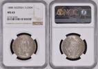 AUSTRIA 1 FLORIN 1888 Franz Joseph I NGC MS 63 150,00 EUR  zzgl. 12,50 EUR Versand