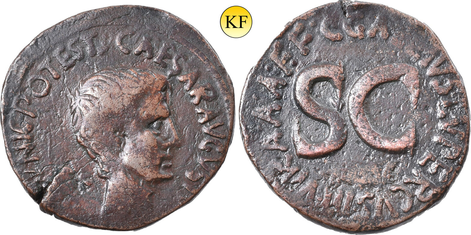Römisches Kaiserreich As Ca 16 V Chr Augustus 27 V 14 N Chr Münzmeister C Gallius