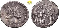 Römische Republik M.Furius L. f. Philus Denar 119 v.Chr. ss+