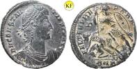 Römisches Kaiserreich Bronze Constantius II. 337-362, Reitersturz, -
