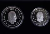 Norwegen Satz 50 & 100 Kronen 1993 Olympische Spiele Lillehammer 1994 PP/OVP/Zert.