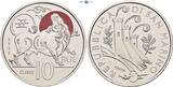 San Marino 3 x 10€ 2022 Chinesischer Tierkreis Jahr der Ratte (Maus), Jahr des Büffels & Jahr des Tigers stempelglanz