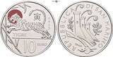 San Marino 3 x 10€ 2022 Chinesischer Tierkreis Jahr der Ratte (Maus), Jahr des Büffels & Jahr des Tigers stempelglanz