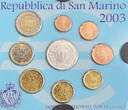 San Marino 8,88 Euro 2003 Kursmünzensatz, OVP Stempelglanz
