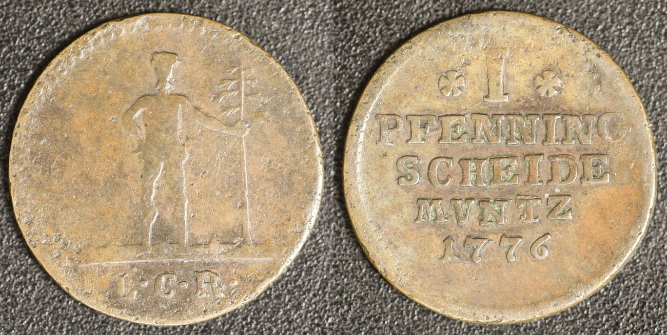 BraunschweigCalenbergHannover 1 Pfennig 1776 III. (17601820) s