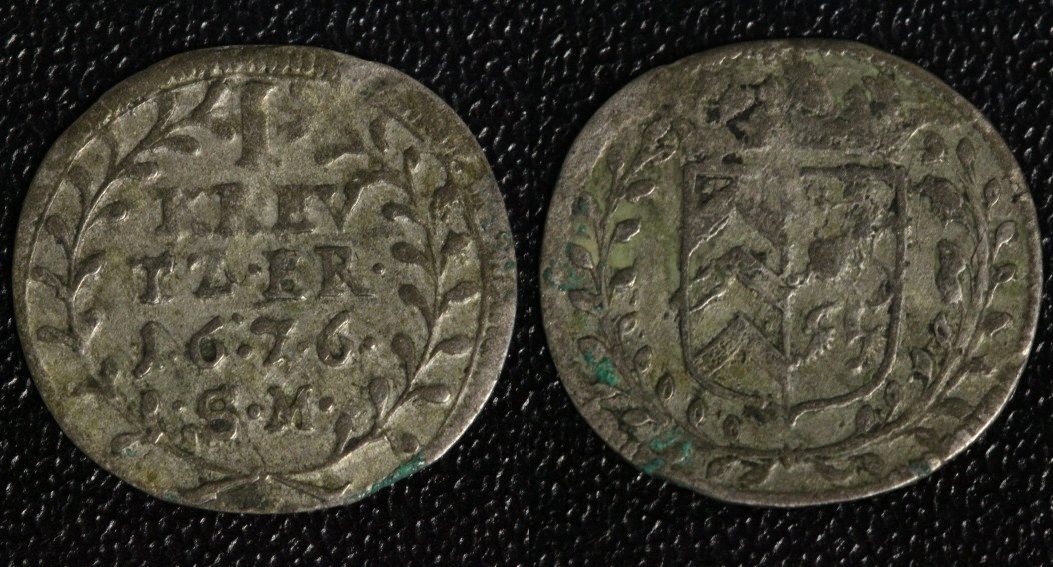 HanauLichtenberg 1 Kreuzer 1676 Friedrich Casimir ss