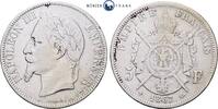 Frankreich 5 Francs 1867 Napoleon III, Prägestätte BB - Straßburg schön 30,00 EUR  zzgl. 10,00 EUR Versand