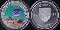 Ghana 100 Sika Schutz der Meeresfauna - Fische -