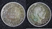 Niederlande 10 Cents Willem III. - selten