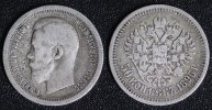 Russland 50 Kopeken Nikolaus II. - Paris - mit *
