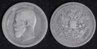 Russland 50 Kopeken Nikolaus II.