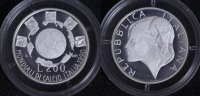 Italien 200 Lire Fußball-WM 1990 -