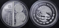 Mexiko 100 Pesos Fußball-WM 1986 - niedrige Auflage -