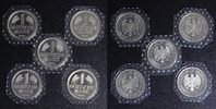 BRD 5x 1 Mark Satz 2000 - alle 5 Buchstaben -