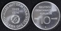 DDR 10 Mark PROBE - 25 Jahre DDR - Materialprobe