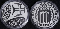 Portugal 10 Euro Olympia Athen - Silber 925 -