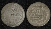 Wied-Neuwied - Graftschaft 3 Stüber Johann Friedrich Alexander - selten