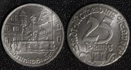Rothenburg 25 Pfennig Herterichbrunnen - Notgeld - tolle Erhaltung