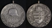 Ungarn Medaille Erinnerungsmedaille 1. Weltkrieg 1914-18 -