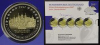 BRD Satz 5x 2 Euro Mecklenburg-Vorpommern, Schloss Schwerin - A-J - Gedenkmünzenset -