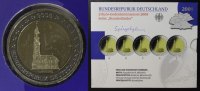 BRD Satz 5x 2 Euro Hamburg, St. Michaelis - A-J - Gedenkmünzenset -