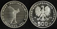 Polen 500 Zloty Olympia ´84 Sarajewo - Eisschnelllauf - Probe