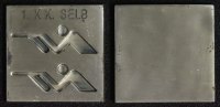 Selb/ Oberfranken Plakette 1. K.K. Selb - Schützenplakette -