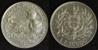 Portugal 1 Escudo Geburtstunde der Republik - 05. Oktober -