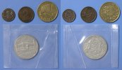 Estland Lot 1 Sent - 2 Krooni 4 Münzen - mit Silber