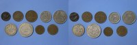 Lettland Satz 1 Santims - 2 Lats 9 Münzen - 1 Santims bis 2 Lati -