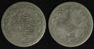 Türkei 5 Kurush Abdul Hamid II. - Silber -