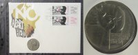 DDR 5 Mark Anti-Apartheid - Numisbrief