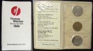 DDR Satz 2x 5 Mark + Medaille Thomas Müntzer-Ehrung der DDR - Zwickau & Mühlhausen + Medaille