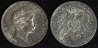 Preußen 3 Mark Wilhelm II. -