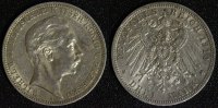 Preußen 3 Mark Wilhelm II. -