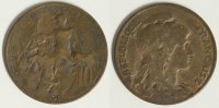 Frankreich 10 Centimes Republik -