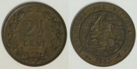 Niederlande 2 1/2 Cents Wilhelm III.