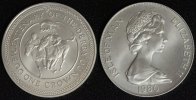 Isle of Man 1 Crown 200 Jahre Pferderennen - Elisabeth II. (Silber)
