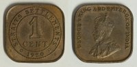 Straits Settlements 1 Cent Georg V. -
