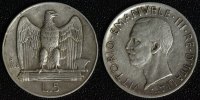 Italien 5 Lire Vittorio Emanuele III. - seltener Jahrgang -