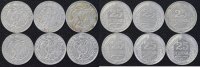 Deutschland 6 x 25 Pfennig 6 x 25 Pf 1909 - 1912 -