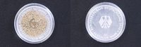 Deutschland 10 DM 10 DM 1999 50 Jahre Grundgesetz teilvergoldet