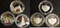 Palau 3x 5$ 3x Farbmünzen -