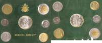Vatikan 10-1000 Lire 1992 Joh. Paul II. st 50,00 EUR  zzgl. 10,00 EUR Versand