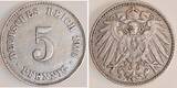 Deutschland  5 Pfennig 1910 J J 012 ss/vz selten sehr schön/vorzüglich
