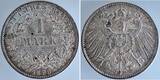 Deutschland  1 Mark 1899 D J 017 prfr/stgl. leichte goldene Patina prägefrisch/stempelglanz