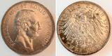 Deutschland  2 Mark Sachsen 1906 E vz/stgl Erstabschlag schöne Patina Friedrich August