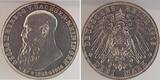 Deutschland  3 Mark Georg II Sachsen-Meiningen 1915 auf den Tod d Herzogs Georg II f.prfr/f.stgl